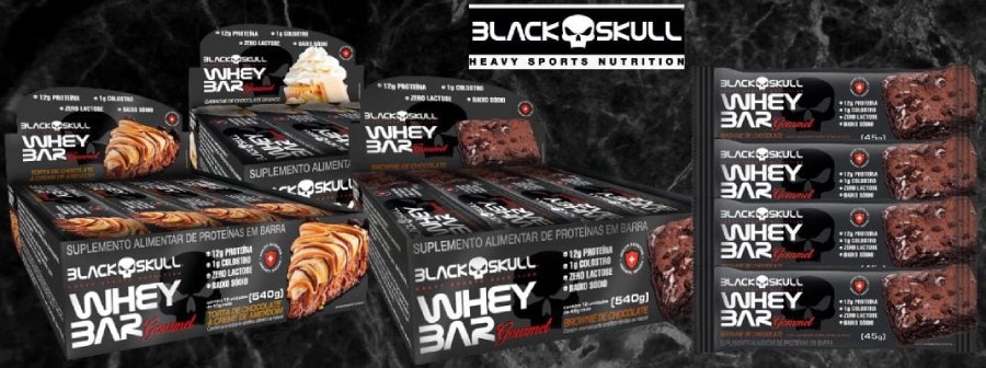 Black Skull Whey Bar Gourmet : Lançamento