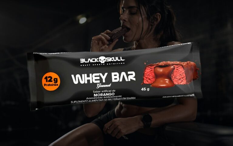 Imagem de uma barra de proteína da Black Skull