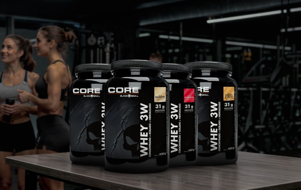Novo whey BLACK SKULL™: conheça os diferenciais do Whey 3W CORE